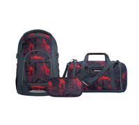 Schulrucksack-Set MATE Broken Black 3-teilig