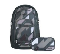 Coocazoo Mate Schulrucksack Set 2tlg. inkl Schlamperbox (Dark Race)