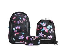 Coocazoo Porter Schulrucksack Set 3tlg. inkl. Sportbeutel (Floral Artnight)