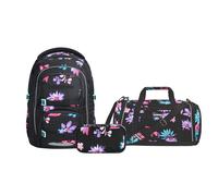 Coocazoo Porter Schulrucksack Set 3tlg. inkl. Sporttasche (Floral Artnight)