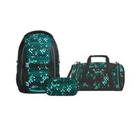 Schulrucksack-Set PORTER, Pixel Blox 3-teilig