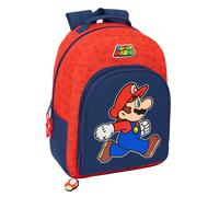 SUPER MARIO TRICK Schulrucksack, anpassbar an Trolley, Rucksack, ideal für Kinder verschiedener Altersgruppen, bequem und vielseitig, Qualität und Widerstandsfähigkeit, 32 x 15 x 42 cm,