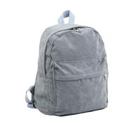 Schulrucksack Teenager, Cord Rucksack, Causal Travel Schultaschen, Rucksack Aesthetic für Lässig Schule Travel Wandern Arbeit (Grau)