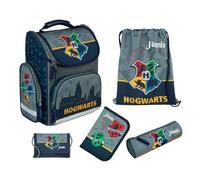 Schultasche Harry Potter Set 5-tlg., Personalisierter Inhalt Turnbeutel Geldbeutel Federmappe mit Name, Schulranzen 1. Klasse Grundschule
