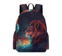 Schultasche Mädchen Rucksack Löwe Illustration Kinder, Bequeme Schulrucksack Jungen Teenager, Modischer Lässiger Schulranzen Tier Design Für Mädchen Der 3. Bis 9. Klasse