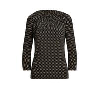 Schulterfreies Jersey-Oberteil mit Druck L Black