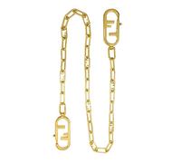 Schultergurt Bag Strap Gold Kette Zubehör Metallbeutel Kettengürtel Ersatz for Handtasche Geldbörse Glatte Taschenbänder 31in 43in Gold Taschengurt Schulterriemen (Color : Gold, Size : L)