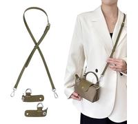 Schultergurt für Long Champ Mini Tasche Damen, Rindsleder Taschen Riemen Umrüstsatz Ersatz Verstellbaren Crossbody Schultergurt für Le Pliage XS Mini Pouch