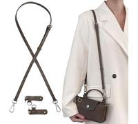 Schultergurt für Long Champ Mini Tasche Damen, Rindsleder Taschen Riemen Umrüstsatz Ersatz Verstellbaren Crossbody Schultergurt für Le Pliage XS Mini Pouch