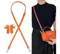 Schultergurt für Long Champ Mini Tasche Damen, Rindsleder Taschen Riemen Umrüstsatz Ersatz Verstellbaren Crossbody Schultergurt für Le Pliage XS Mini Pouch