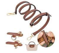 Schultergurt für Longchamp Damen Taschen - Einstellbarer Taschengurt ohne Stanzen von Löchern für Longchamp Mini Bag Straps (Braun)