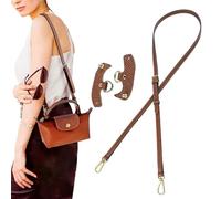 Schultergurt für Longchamp Tasche Damen Schulterriemen für Taschen mit 2 Schultergurtadapter Verstellbar Leder Schultergurt für Longchamp Mini Bag Straps No-Punch Taschengurt Gurt Verlängerung