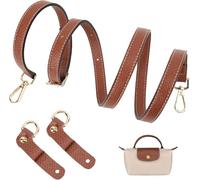Schultergurt für Longchamp Tasche Damen, Verstellbarer Schulterriemen für Taschen, Leder Riemen Tragegurte für Longchamp Mini Bag Straps,Taschengurt Gurt Verlängerung (Breite des Schultergurtes 1,4cm)