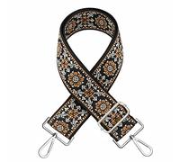 Schultergurt für Taschen Breit 5cm - Verstellbarer Taschengurt 80-130cm，Taschengurt Schultergurt，Universeller Geflecht Umhängegurt Schulterriemen für Taschen Handtaschen mit Karabiner (dunkelbraun)