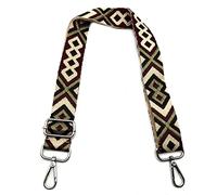 Schultergurt für Taschen Verstellbarer, Taschengurte zum Wechseln Kaffee-Grün-Weinrot 3.8cm Schulterriemen Breit mit Silber Karabiner, Umhängegurt für Taschen für Damen Taschen Handtaschen DIY, 13