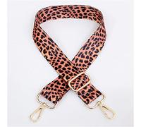 Schultergurt Leopard Print Bag Strap Gelb Frauen Gürtelbeutel Strap Bügelhände Handtasche Gurt Nylon Dekorative Griff Ornament Bag Strap Einstellbar Taschengurt Schulterriemen (Color : Light Gold, S
