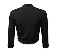 Schulterjacke Damen Langarm, Bolero Schwarz Kurz Strickmantel 3/4 Arm Damenjacken Elegant Strickjacken 5Xl Mantel Frühling Kurz Blazer Dünn Sommer Cardigan Leichter Bolero Feinstrick Strickmantel