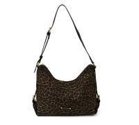 Schultertasche aus PU-Leder, Leopardenmuster, große Umhängetasche mit verstellbarem Riemen, Tasche für Damen, Arbeit, Einkaufen, Reisen, Alltag, Schwarz , 340.00 x 280.00 x 50.00 mm