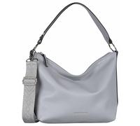 Schultertasche BRUNO BANANI "Amalfi", Damen, Gr. B/H/T: 26cm x 23cm x 10cm, blau (rauchblau), Lederimitat, Taschen Schultertasche, Handtasche Damen Tasche Schulterriemen (37929138-0) rauchblau