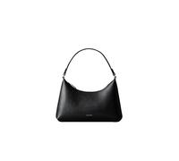 Schultertasche CALVIN KLEIN "FOIL LOGO SMALL SHOULDER BAG", Damen, Gr. B/H/T: 27cm x 17cm x 4cm, schwarz, braun, Lederimitat, Taschen Schultertasche, Mini Bag, Henkeltasche mit Ck-Logo (44370213-0) sc