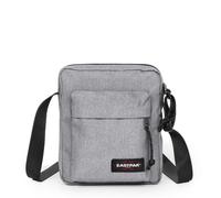 Schultertasche EASTPAK "ARCADE MINI BAG Ultra Marine", Damen, Gr. B/H/T: 18,5cm x 21,5cm x 7cm, grau, Polyester, unifarben, Taschen Schultertasche, Unisex Umhängetasche, Freizeittasche mit Logo-Aufnäh