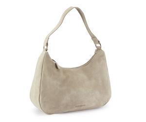 Schultertasche ELBSAND "Handtasche, Shopper", Damen, Gr. B/H/T: 32cm x 19cm x 11cm, sand, Rindsleder, clean, unifarben, Taschen Schultertasche, Ledertasche, Tragetasche, Damentasche aus weichem Leder