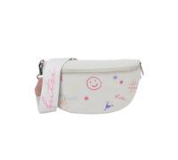 Schultertasche FRITZI AUS PREUSSEN "Bum Bag Medium Limited Embro Fun", Damen, Gr. B/H/T: 9cm x 13cm x 29cm, beige, Baumwolle, unifarben, Taschen Schultertasche, mit tollen Stickdetails (76118948-0) be