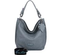 Schultertasche FRITZI AUS PREUSSEN "Eco-Fritzi01", Damen, Gr. B/H/T: 12cm x 28cm x 34cm, blau, unifarben, Taschen Schultertasche, aus veganen und recycelten Materialien (77157665-0) blau