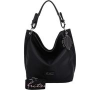 Schultertasche FRITZI AUS PREUSSEN "Eco-Fritzi01", Damen, Gr. B/H/T: 12cm x 28cm x 34cm, schwarz, unifarben, Taschen Schultertasche, aus veganen und recycelten Materialien (40993456-0) schwarz