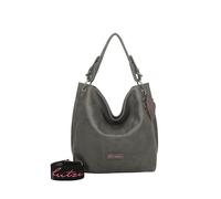 Schultertasche FRITZI AUS PREUSSEN "Eco-Fritzi01", Damen, Gr. B/H/T: 12cm x 28cm x 34cm, grau, unifarben, Taschen Schultertasche, aus veganen und recycelten Materialien (25774641-0) grau