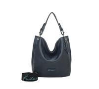 Schultertasche FRITZI AUS PREUSSEN "Eco-Fritzi01", Damen, Gr. B/H/T: 12cm x 28cm x 34cm, blau (dunkelblau), unifarben, Taschen Schultertasche, aus veganen und recycelten Materialien (89948107-0) dunke