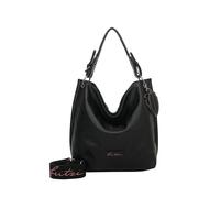 Schultertasche FRITZI AUS PREUSSEN "Eco Fritzi01", Damen, Gr. B/H/T: 34cm x 28cm x 12cm onesize, schwarz, 58% Polyester, 42% Polyurethan, unifarben, Taschen Schultertasche, mit Crossbody-Tragefunktion