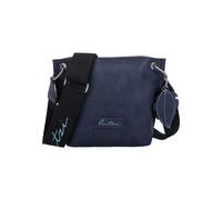 Schultertasche FRITZI AUS PREUSSEN "Eco-Fritzi03", Damen, Gr. B/H/T: 8,5cm x 22,5cm x 20,5cm, blau (dunkelblau), unifarben, Taschen Schultertasche, aus veganen und recycelten Materialien (12667569-0)