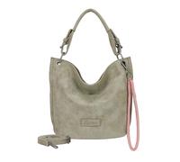 Schultertasche FRITZI AUS PREUSSEN "Fritzi31N", Damen, Gr. B/H/T: 13cm x 28cm x 26cm, grün, Lederimitat, unifarben, Taschen Schultertasche, aus veganen Materialien (90388045-0) grün