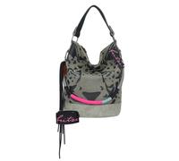 Fritzi aus Preußen Izzy07 Olga Limited Canvas Schultertasche 27 cm grau
