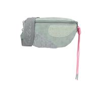 Schultertasche FRITZI AUS PREUSSEN "Medium Limited Happy Flocked Jive Soft Berry", Damen, Gr. B/H/T: 10cm x 16cm x 29cm, mint, Polyurethan (PU), bestickt, Taschen Schultertasche, mit weicher, moderner