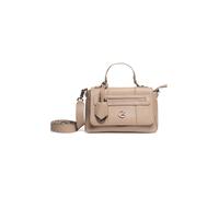 Schultertasche GATTINONI "Denise Soft Flap Bag Damen", Damen, Gr. B/H/T: 14cm x 17cm x 14cm onesize, beige, PVC, Polyurethan, Taschen Schultertasche, Schultertasche Damen, Abendtasche, Fashion, Lifest