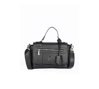 Schultertasche GATTINONI "Denise Soft Flap Bag Damen", Damen, Gr. B/H/T: 14cm x 17cm x 14cm onesize, schwarz, PVC, Polyurethan, Taschen Schultertasche, Schultertasche Damen, Abendtasche, Fashion, Life