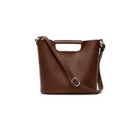 Schultertasche GRETCHEN "Crocus Shoulderbag", Damen, Gr. B/H/T: 13,5cm x 27cm x 33cm, braun, Leder, Taschen Schultertasche (16751015-0) braun