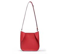 Schultertasche GRETCHEN "Erica Shoulderbag", Damen, Gr. B/H/T: 7cm x 27cm x 25cm, rot, Leder, unifarben, Taschen Schultertasche, aus italienischem Rindsleder (38193725-0) rot