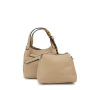 Schultertasche HARPA "MALU", Damen, Gr. B/H/T: 15cm x 22cm x 24,5cm, beige, Polyurethan (PU), unifarben, Taschen Schultertasche, mit dekorativem Schal (15103620-0) beige