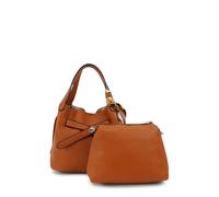 Schultertasche HARPA "MALU", Damen, Gr. B/H/T: 15cm x 22cm x 24,5cm, karamell, Polyurethan (PU), unifarben, Taschen Schultertasche, mit dekorativem Schal (17684345-0) karamell