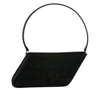 Schultertasche HUGO BLUE "Ulani", Damen, Gr. B/H/T: 22cm x 13cm, schwarz, Lederimitat, Polyester, Taschen Schultertasche, Damen Henkeltasche, Umhängetasche mit Überschlag (75899935-0) schwarz