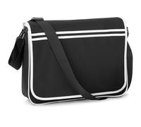 Schultertasche im Retro-Stil Black/White