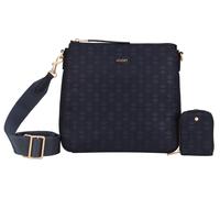 Schultertasche JOOP "collana tessuto jasmina shoulderbag mvz", Damen, Gr. B/H/T: 27cm x 25cm x 6cm, blau (dunkelblau), Nylon, Taschen Schultertasche (29288766-0) dunkelblau