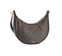 Schultertasche JOOP "cortina piazza shoulderbag mvz", Damen, Gr. B/H/T: 30cm x 16cm x 9cm, seal braun, Lederimitat, Taschen Schultertasche, Damen Umhängetasche mit modischem Schachbrettmuster (4389196
