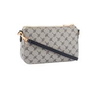 Schultertasche JOOP "mazzolino jasmina shoulderbag shz1", Damen, Gr. B/H/T: 24cm x 15cm x 6cm, dunkelblau, Lederimitat, Taschen Schultertasche, Umhängetasche, mit abnehmbarem und verstellbarem Schulte