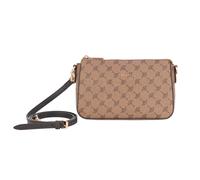 Schultertasche JOOP "mazzolino jasmina shoulderbag shz1", Damen, Gr. B/H/T: 24cm x 15cm x 6cm, toffee, Lederimitat, Taschen Schultertasche, Umhängetasche, mit abnehmbarem und verstellbarem Schulterrie