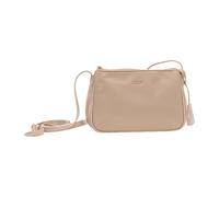 Schultertasche JOOP "roma jasmina shoulderbag shz", Damen, Gr. B/H/T: 24cm x 15cm x 6cm, sesame, Lederimitat, Taschen Schultertasche, Damen Henkeltasche, Handtasche, Umhängetasche mit Logoapplikation