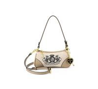 Schultertasche JUICY COUTURE "DAYDREAMER SMALL HOBO BAG Damen", Damen, Gr. B/H/T: 10cm onesize, schwarz sand, Polyester, Polyurethan, Taschen Schultertasche, Schultertasche Damen, Shopper, Handtasche,